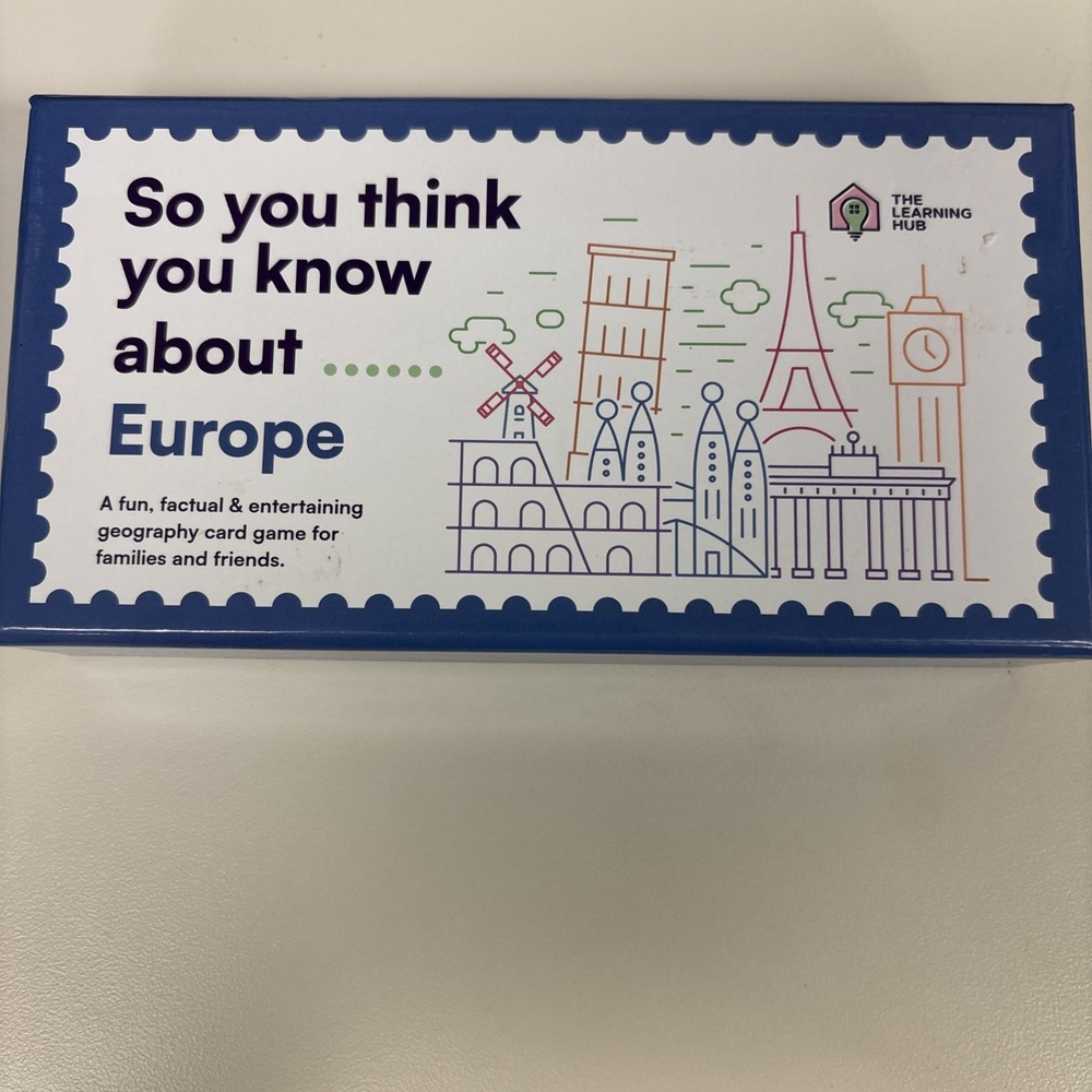 The Learning Hub So You Think You Know About Europe Geography Card Game